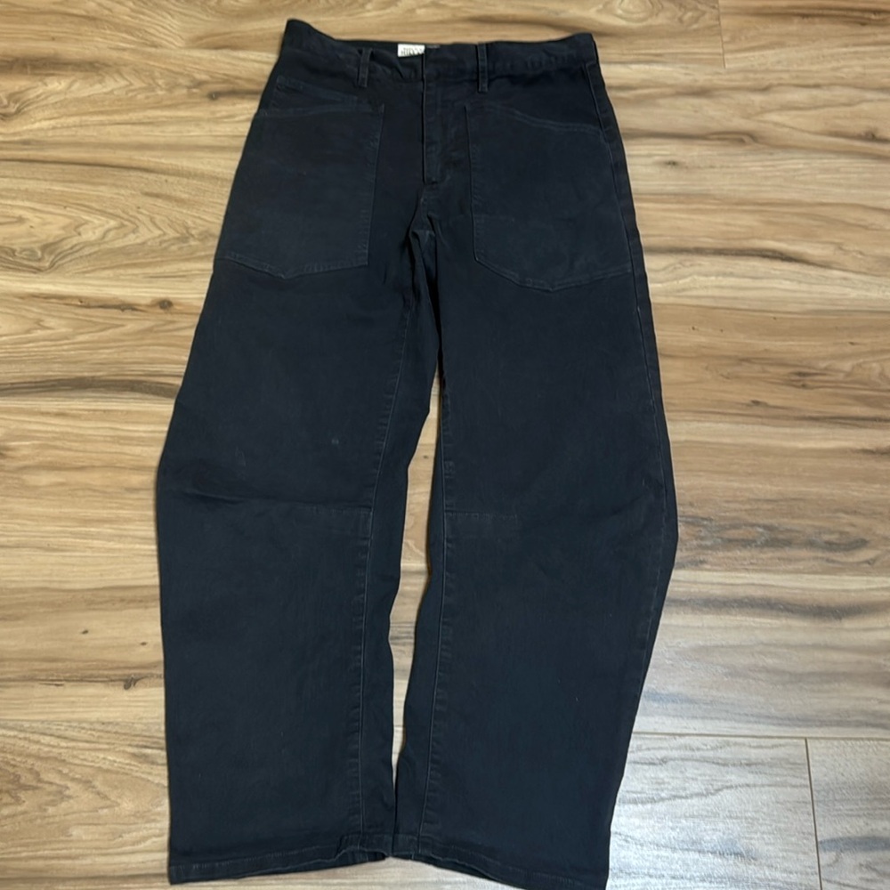 Nili Lotan 111/88 80NL size 00 Black Barrel Shon Cargo Pant